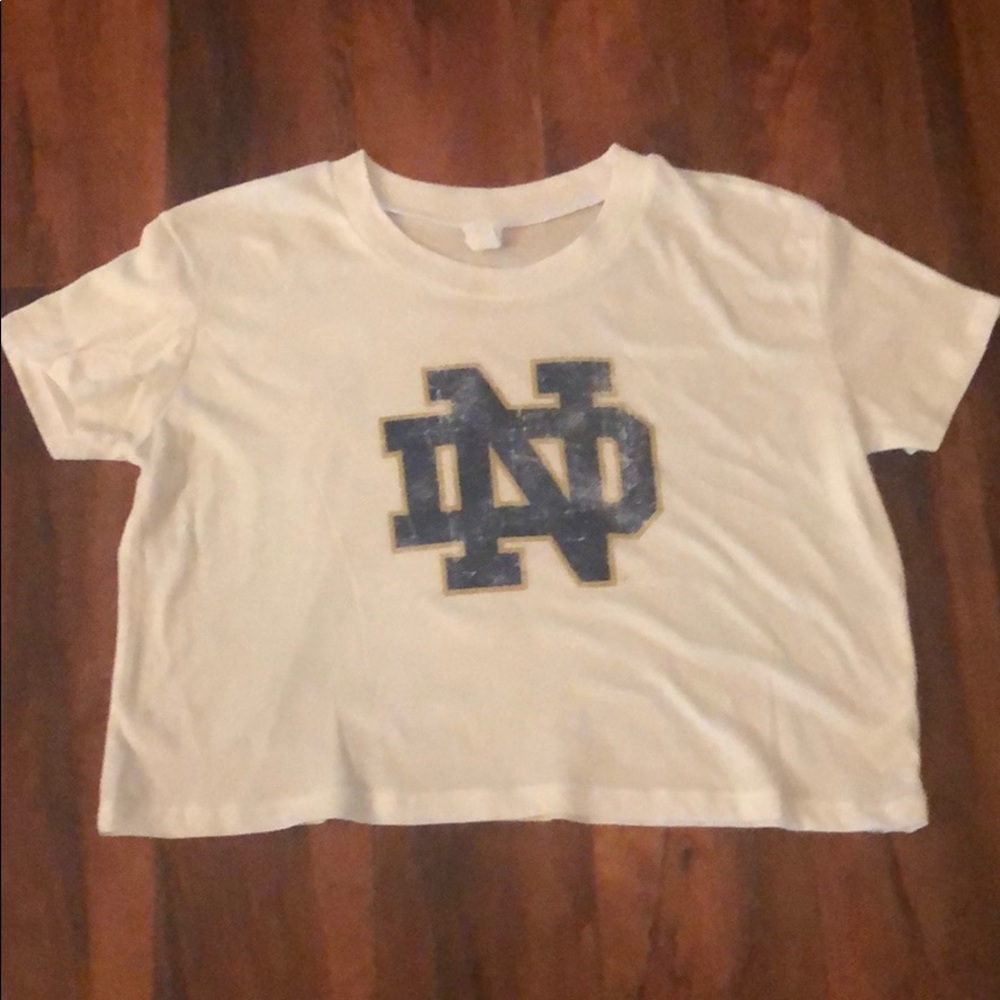 Notre Dame Cropped T-Shirt - gently worn